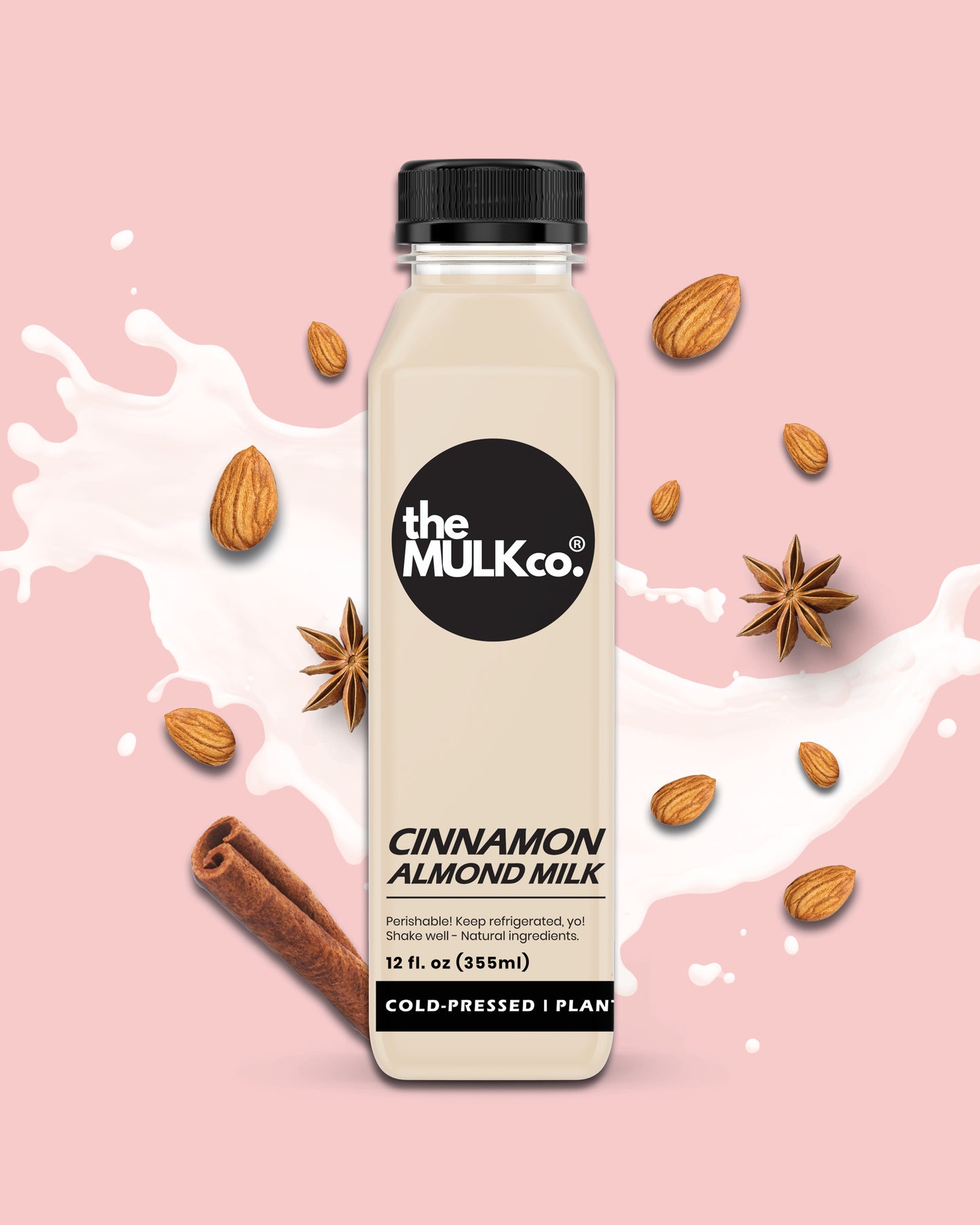Strawberry Almond Milk - 12 oz